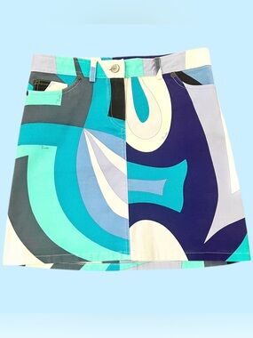 Vintage Emilio Pucci Mini Skirt, XS/S